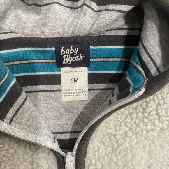 OshKosh Sherpa Fleece Jacket - Size 6 months - Picture 2 of 2